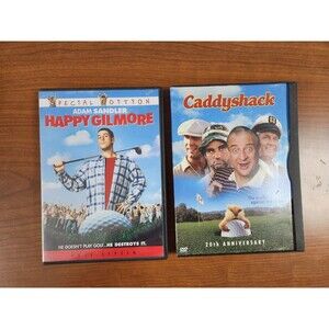 Happy Gilmore (Full Screen Special Edition) + Caddyshack Golf Comedy DVD's
